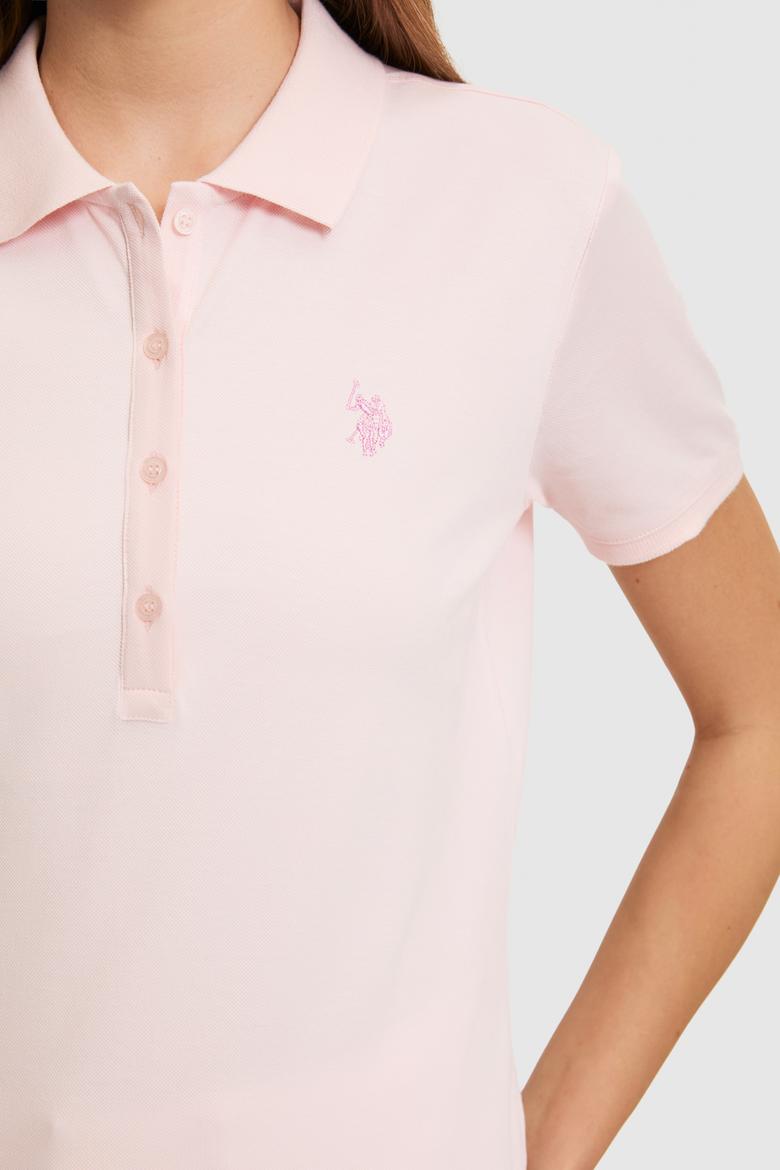Kadın Açık Pembe Basic Tişört - 50321818117