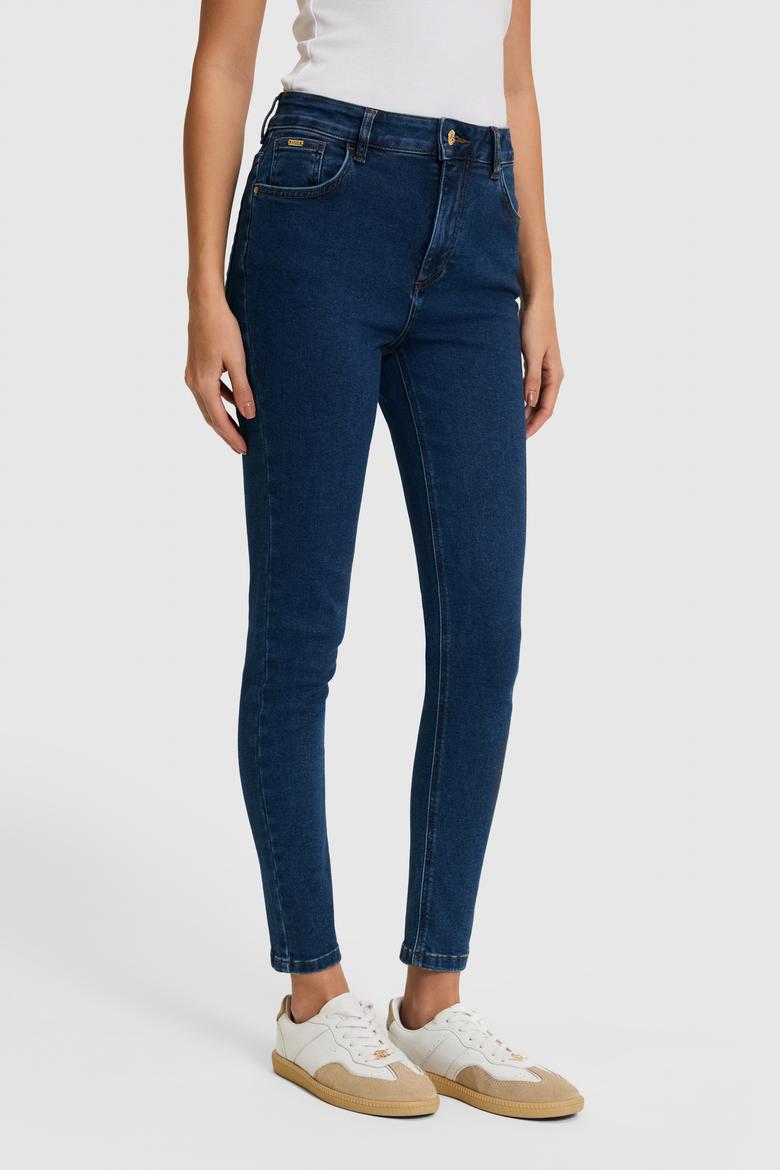 Kadın Koyu Mavi Jean Pantolon - 50325036003