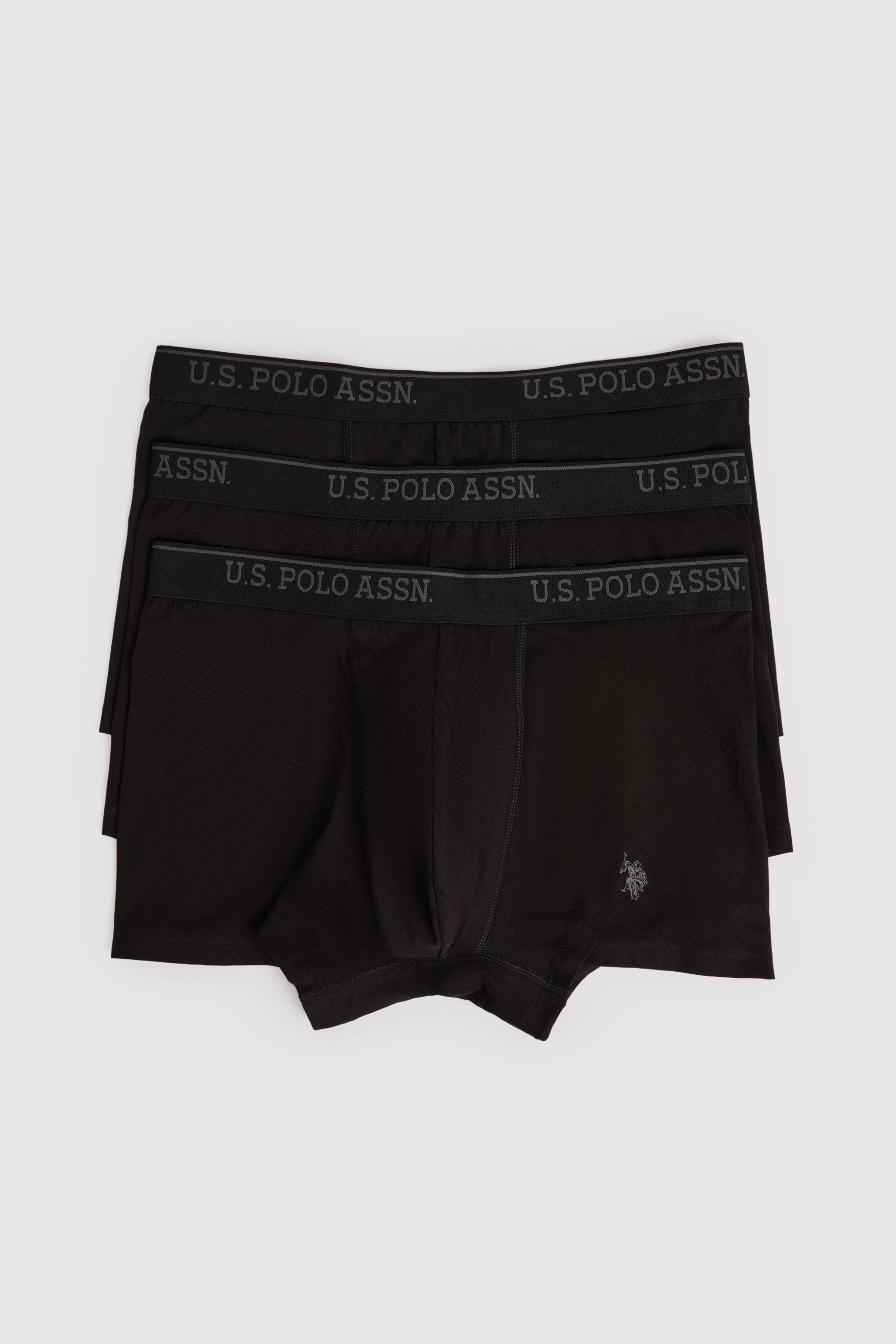 Erkek Siyah 3'lü Boxer Takımı