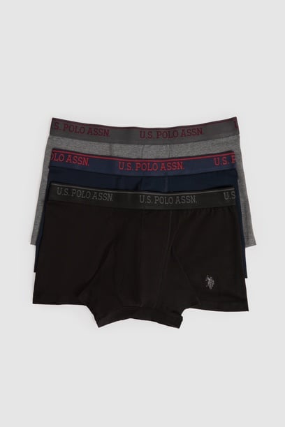 Erkek Lacivert 3'lü Boxer Takımı