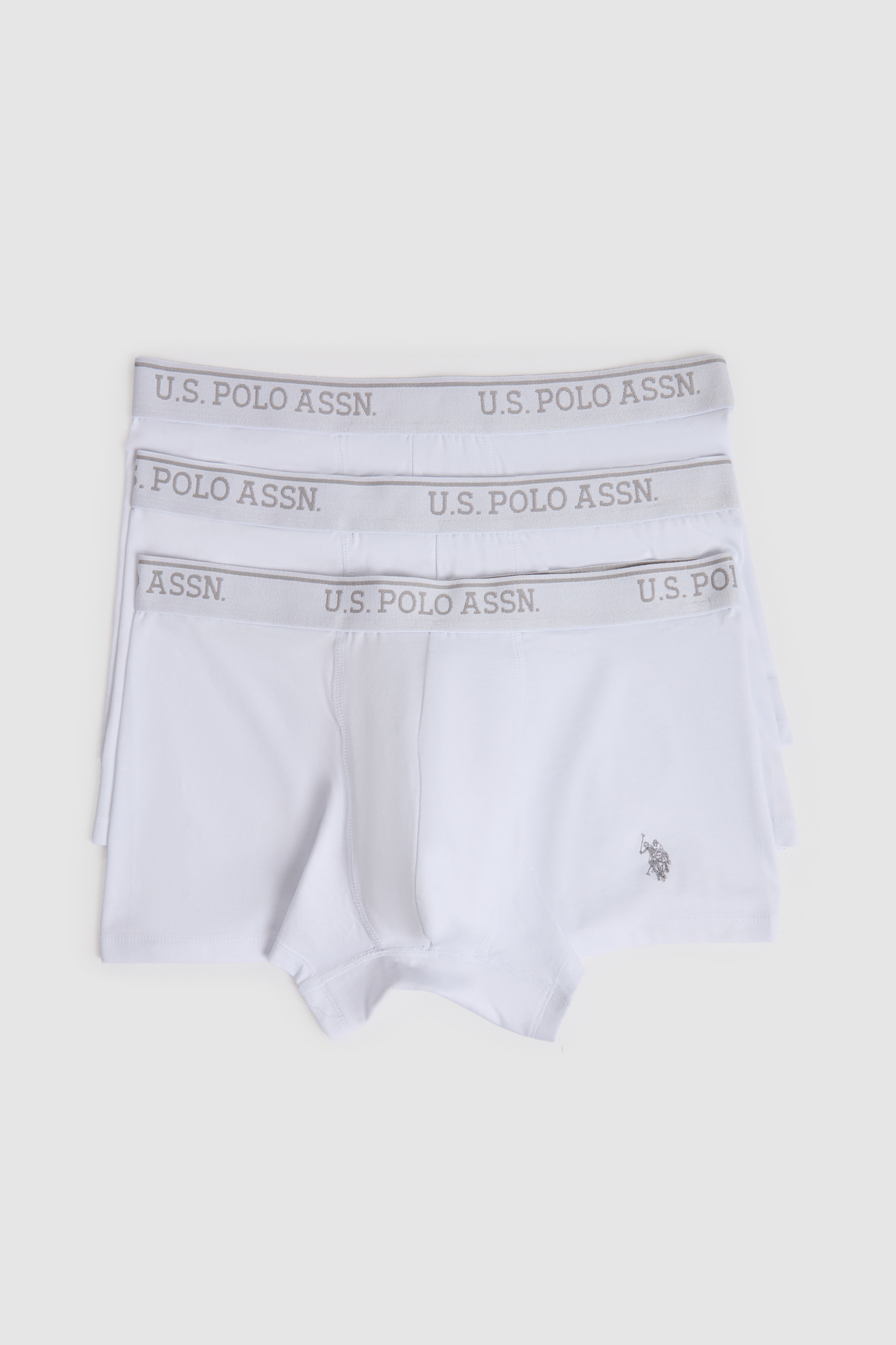 Erkek Beyaz 3'lü Boxer Takımı