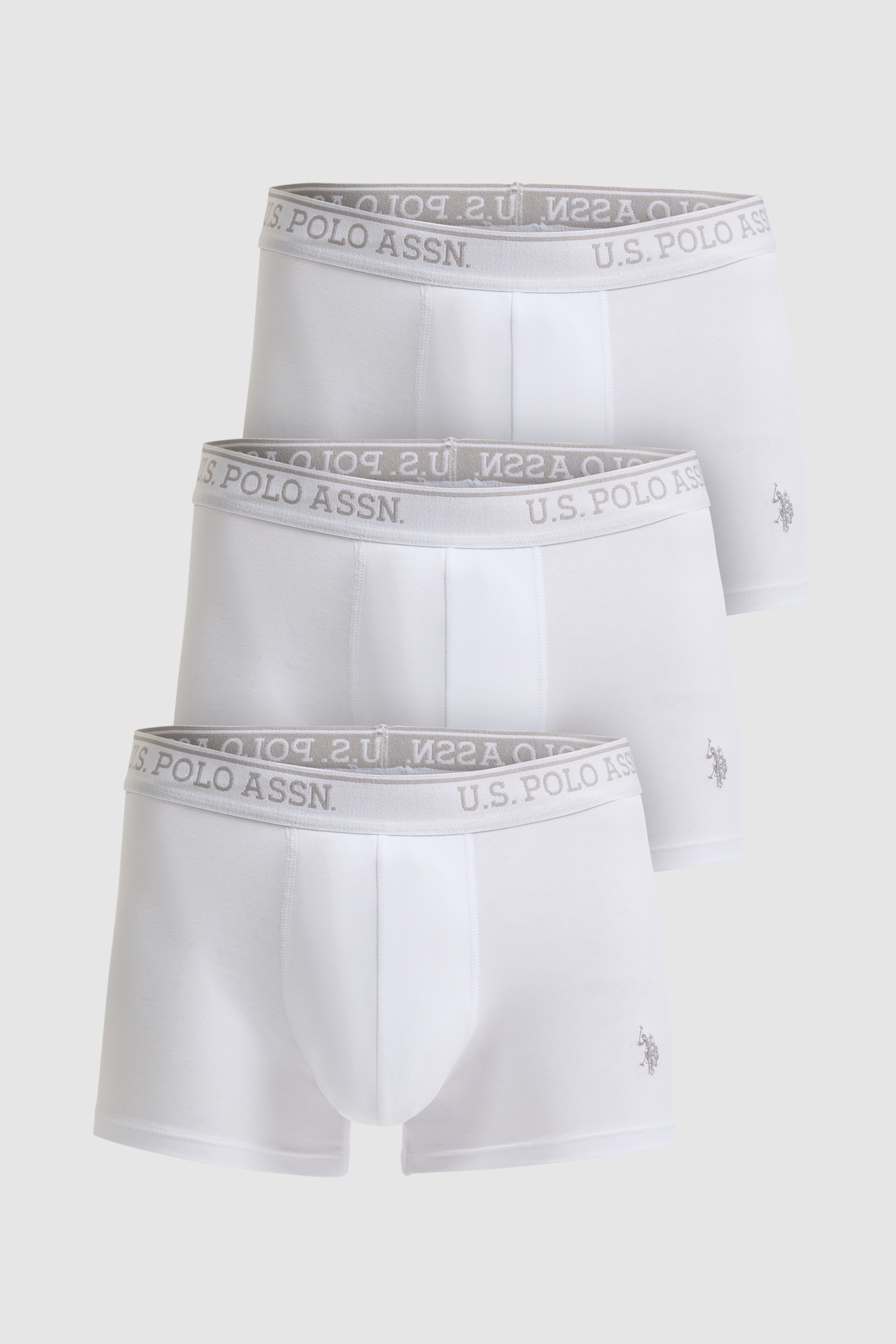 Erkek Beyaz 3'lü Boxer Takımı