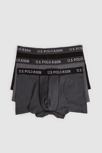 Erkek Siyah 3'lü Boxer Takımı