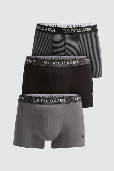 Erkek Siyah 3'lü Boxer Takımı