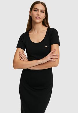 Kadın Siyah Örme Elbise - 50323509020