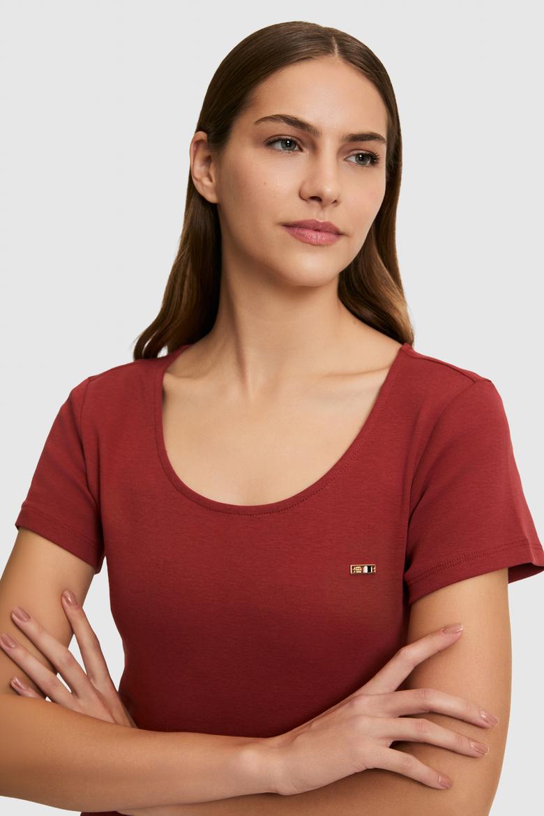 Kadın Vişne Örme Elbise - 50323509052