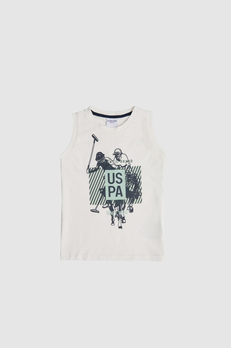 Erkek Çocuk Beyaz Pijama Takımı