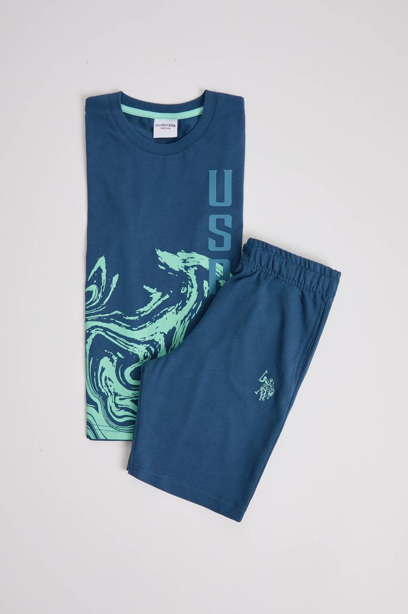 Erkek Çocuk Lacivert Pijama Takımı