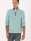Erkek Regular Fit Mint Polar Yarım Fermuarlı Basic Sweatshirt