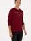 Erkek Regular Fit Bisiklet Yaka Bordo İnce Basic Sweatshirt