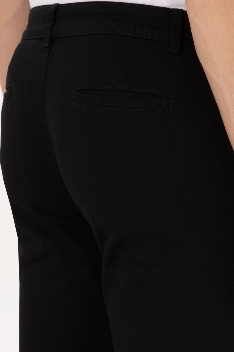 Erkek Slim Fit Siyah Kanvas Pantolon