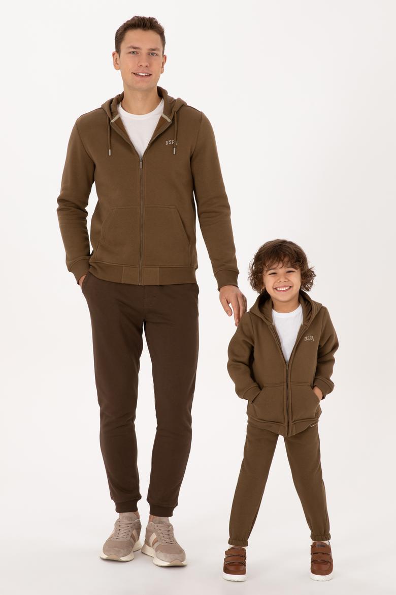 Erkek Regular Fit Haki Şardonlu Örme Hırka - 50313755031
