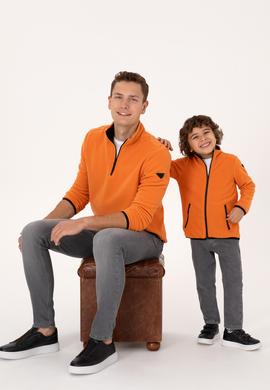 Erkek Çocuk Bakır Polar Örme Hırka - 50313853094