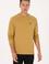 Erkek Regular Fit Bisiklet Yaka Hardal İnce Basic Sweatshirt