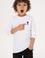 Erkek Çocuk Beyaz Basic Bisiklet Yaka Sweatshirt