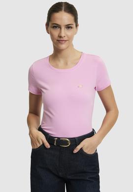 Kadın Pembe Basic Tişört - 50321809083