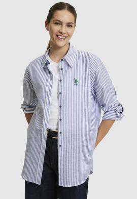 Kadın Açık Mavi Uzun Kollu Gömlek - 50320125002