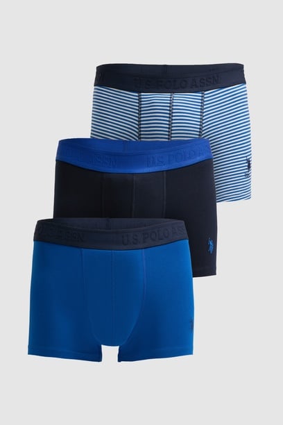 Erkek Saks 3'lü Boxer Takımı