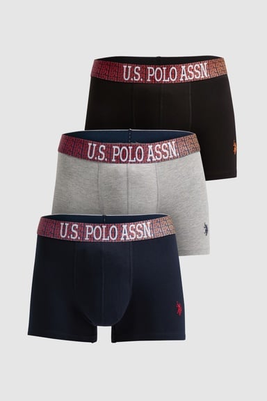 Erkek Siyah 3'lü Boxer Takımı