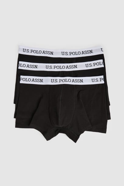 Erkek Siyah 3'lü Boxer Takımı