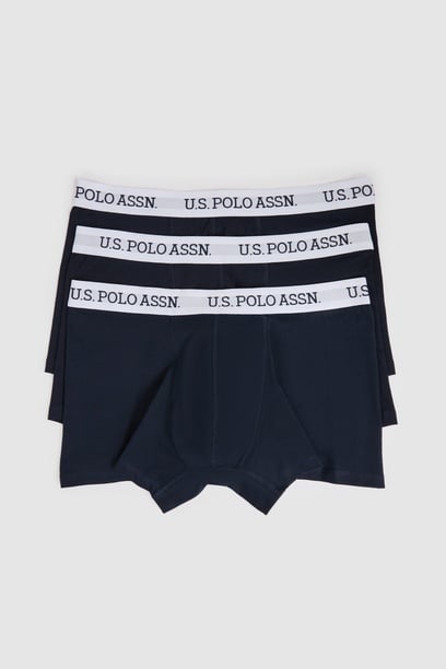 Erkek Lacivert 3'lü Boxer Takımı