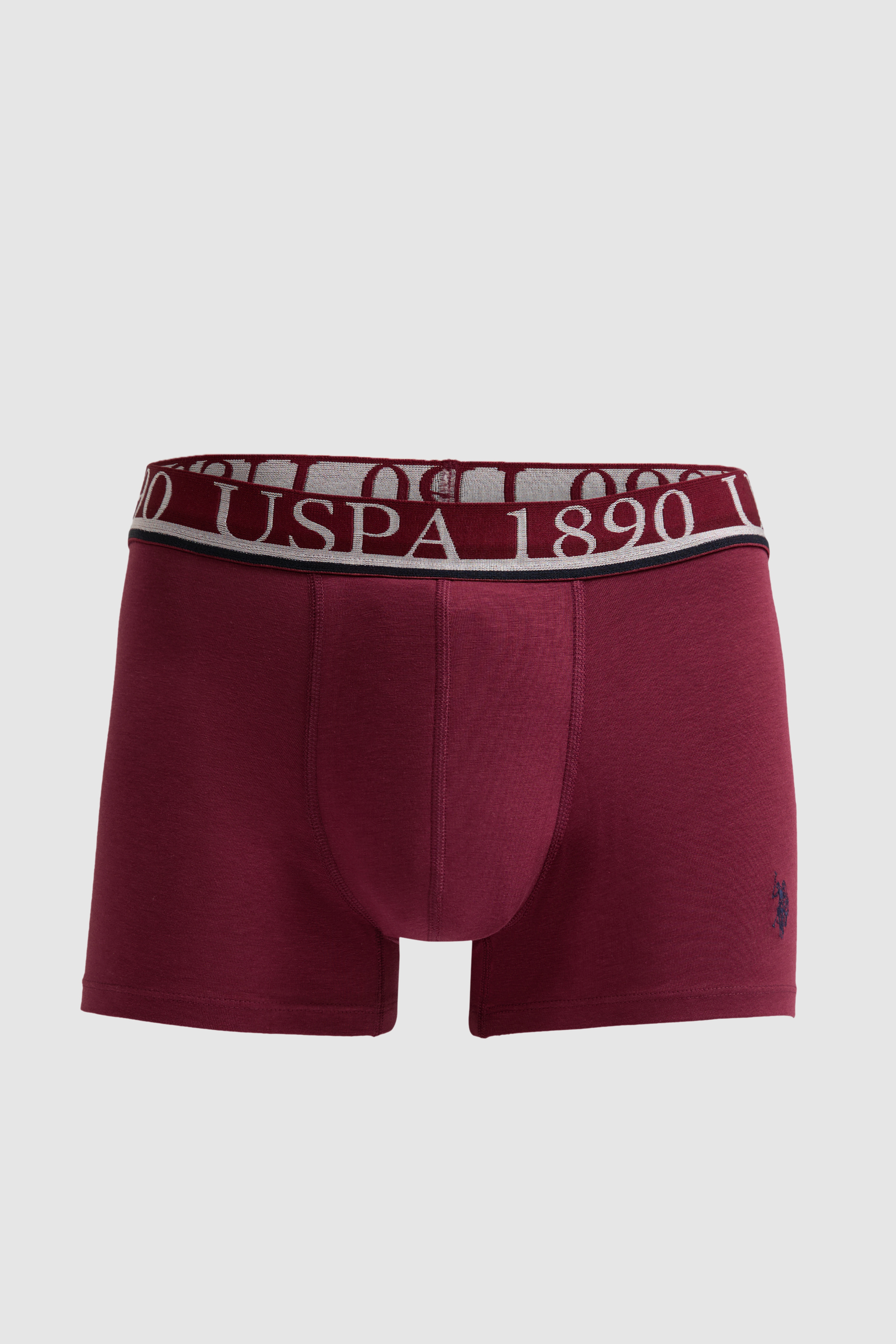 Erkek Bordo 3'lü Boxer Takımı