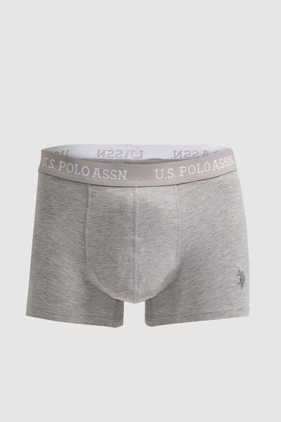 Erkek Antrasit Melanj 3'lü Boxer Takımı