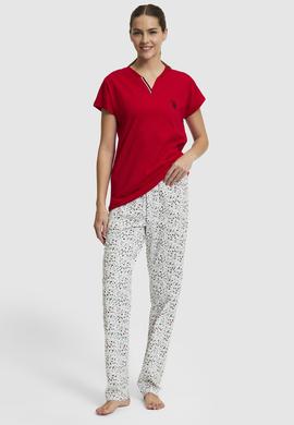 Kadın Kırmızı Pijama Takımı - 50326524001