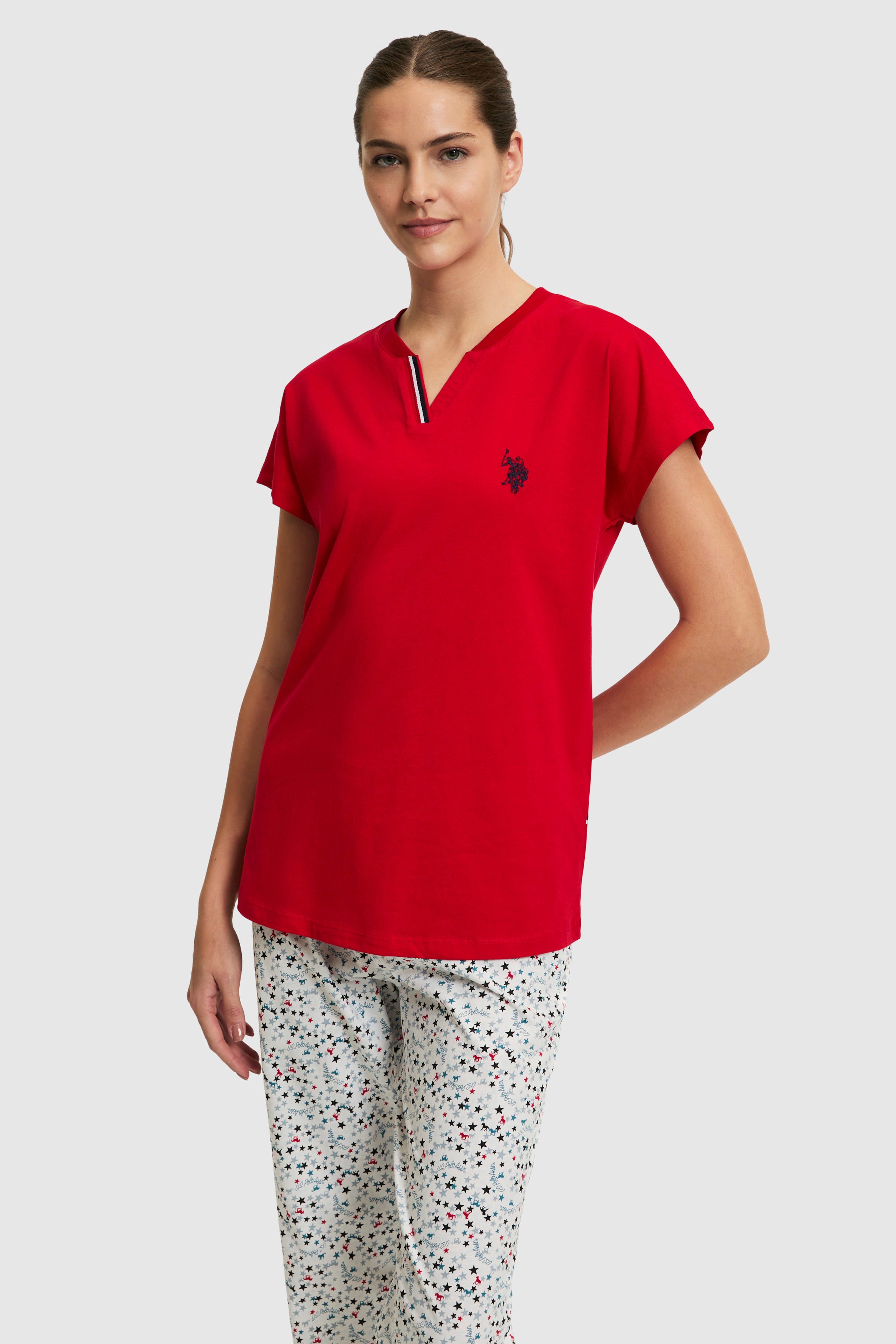 Kadın Kırmızı Pijama Takımı