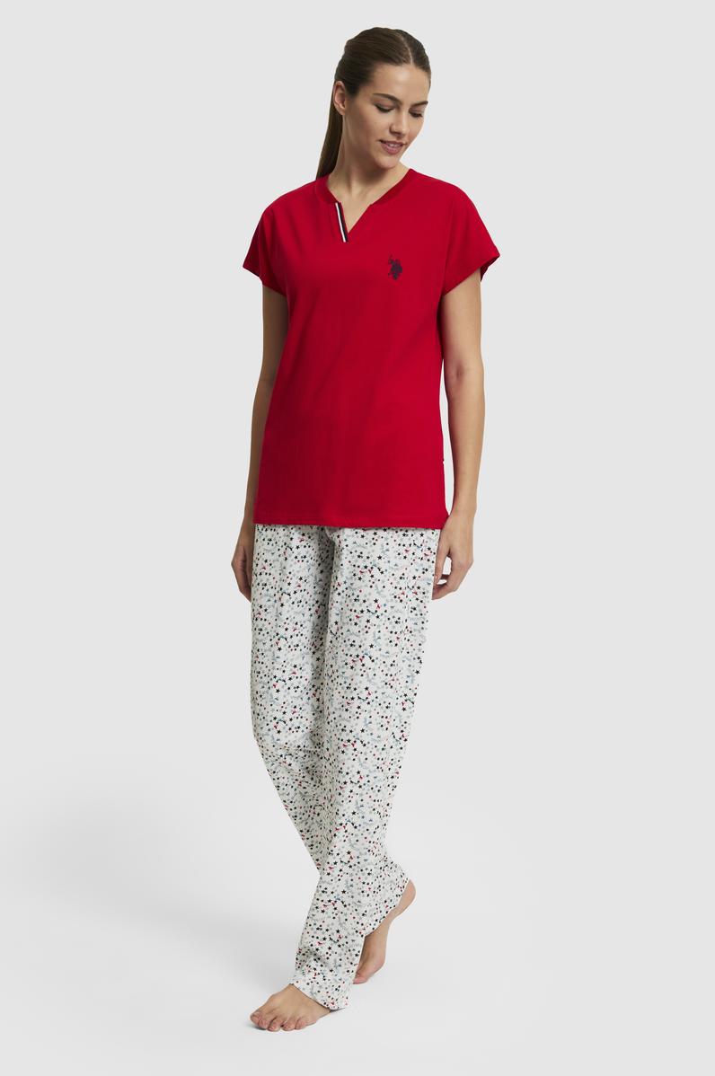 Kadın Kırmızı Pijama Takımı