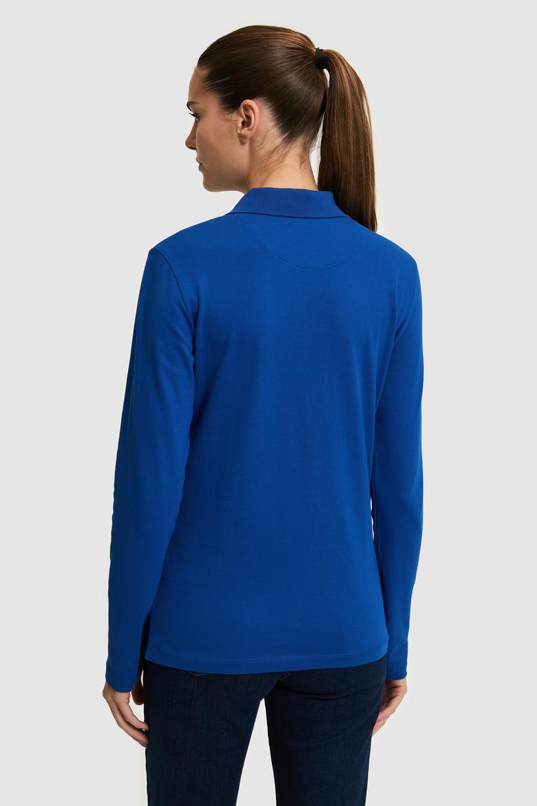 Kadın Saks Basic Polo Yaka Sweatshirt - 50271573024