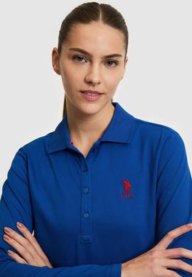 Kadın Saks Basic Polo Yaka Sweatshirt - 50271573024