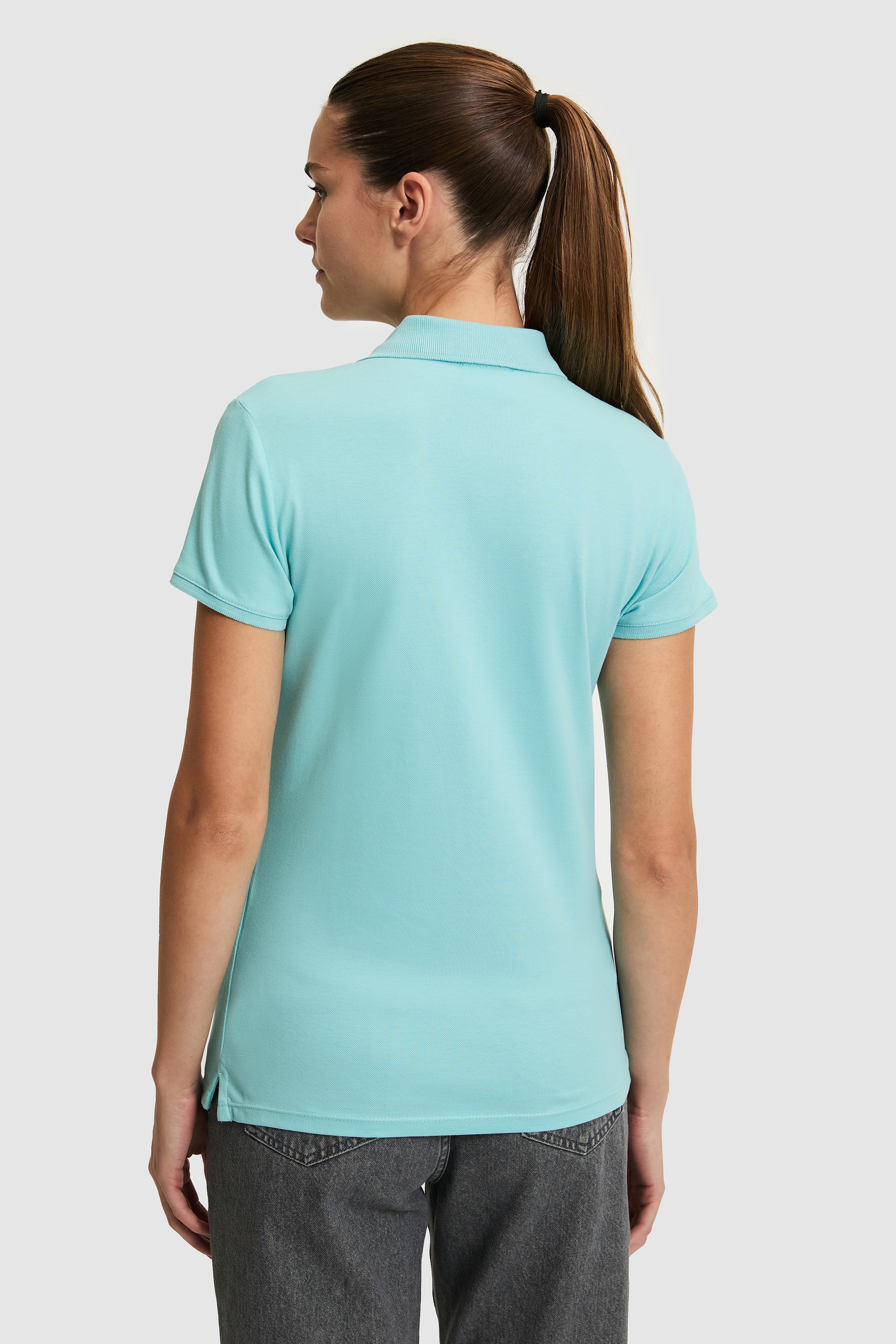 Kadın Aqua Basic Tişört - Image 5