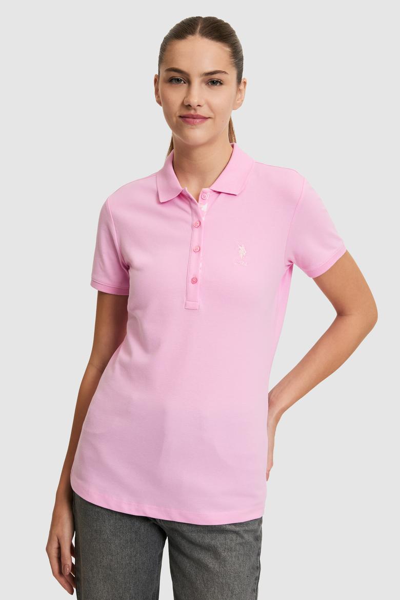 Kadın Pembe Basic Tişört - 50321798226