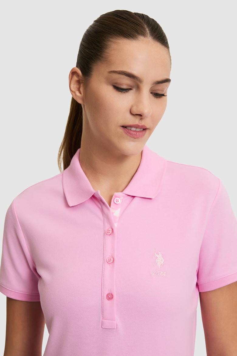 Kadın Pembe Basic Tişört - 50321798226