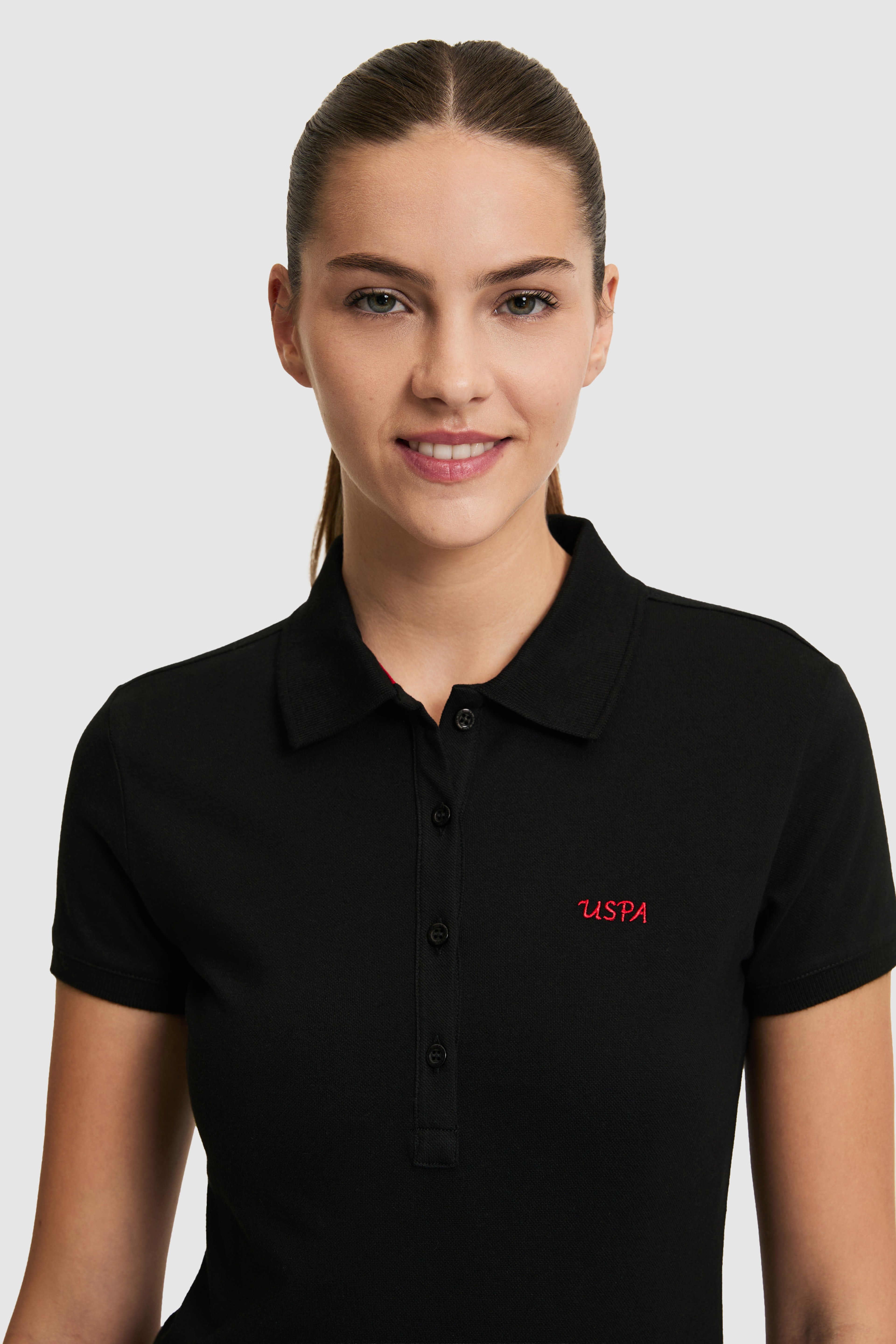 Kadın Siyah Basic Tişört - Image 2
