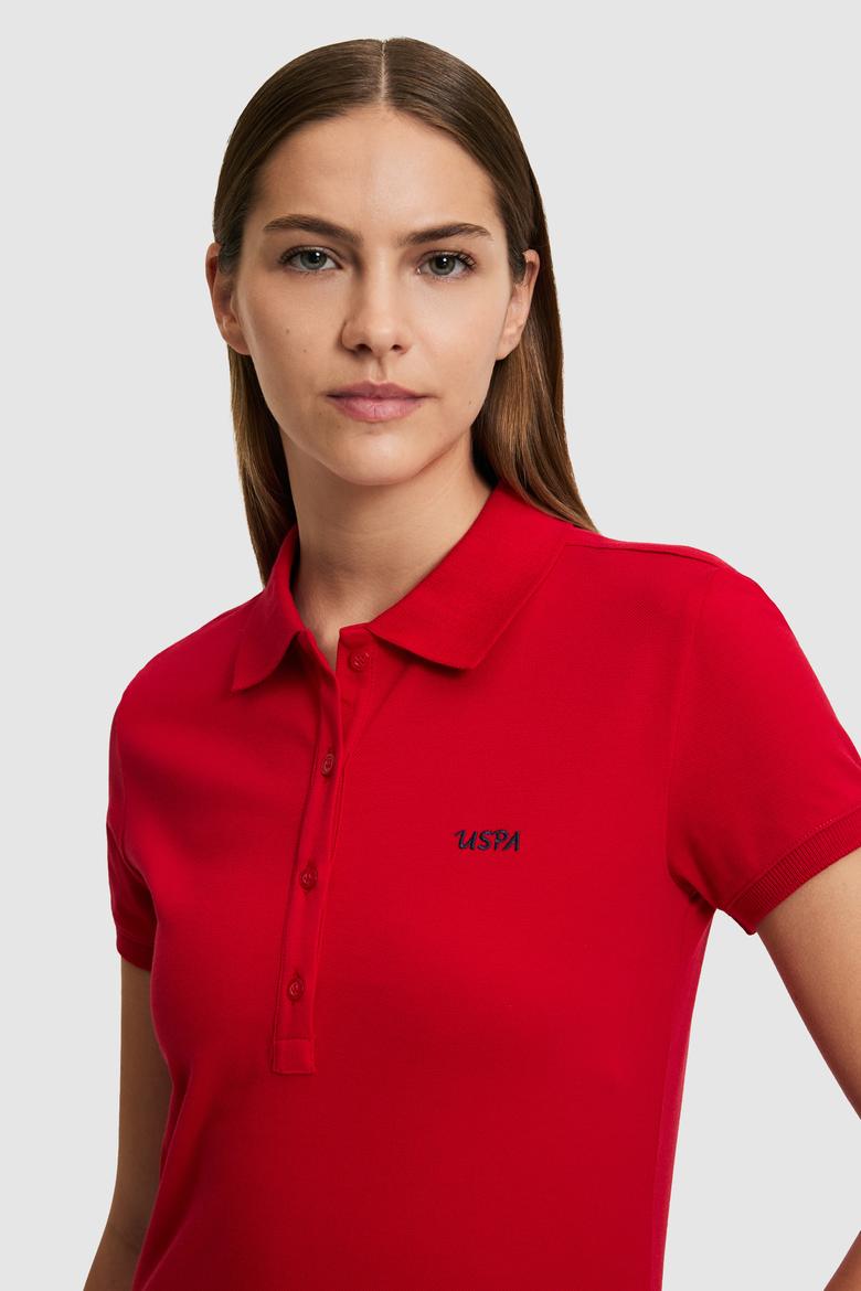 Kadın Kırmızı Basic Tişört - 50323461093