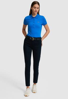Kadın Kobalt Mavi Basic Tişört - 50323461155