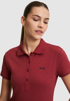Kadın Vişne Basic Tişört - 50323461207