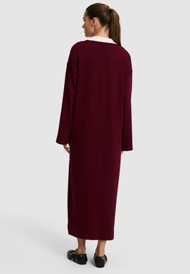 Kadın Bordo Triko Elbise - 50314769013