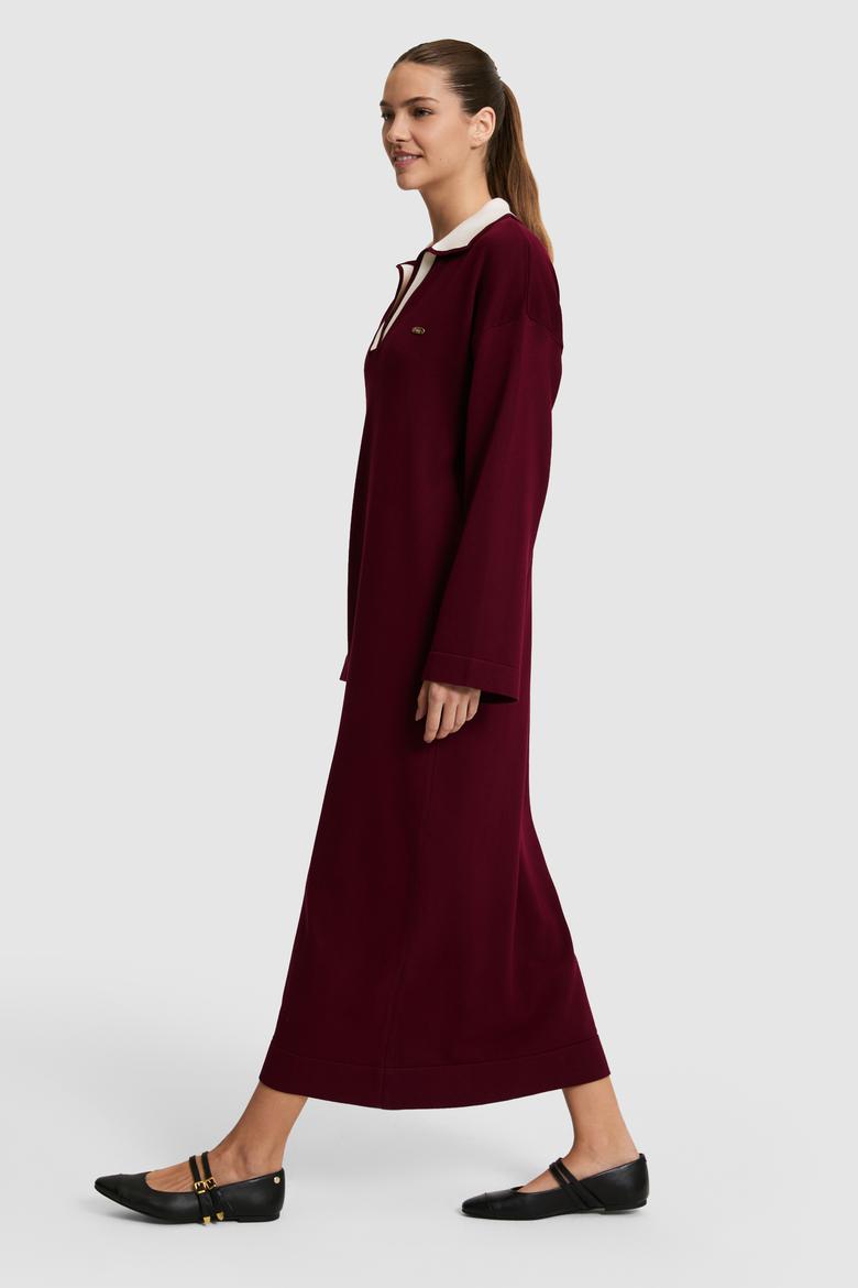 Kadın Bordo Triko Elbise - 50314769013