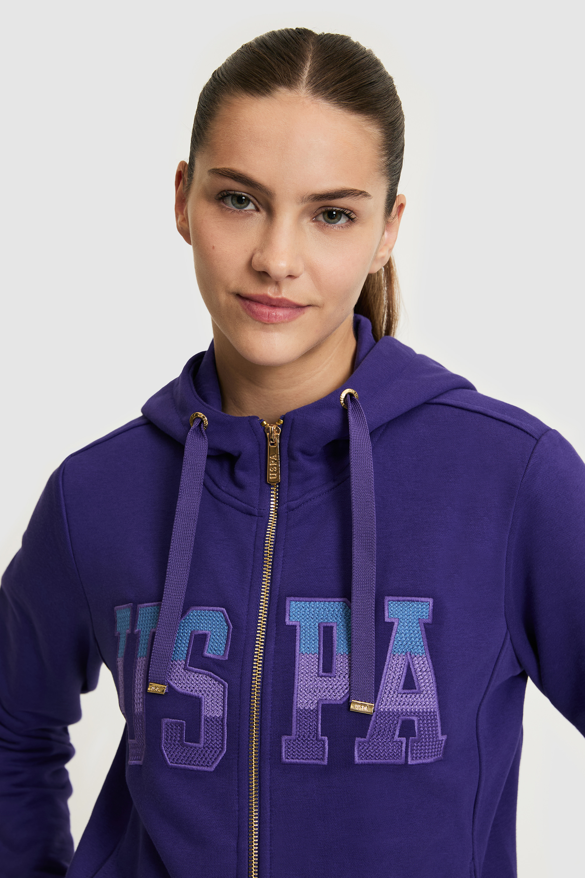 Kadın Mor Basic Sweatshirt - 50289540097