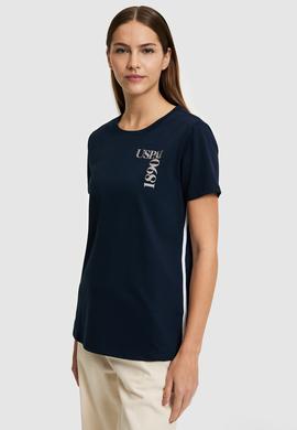Kadın Lacivert Tişört - 50323476001