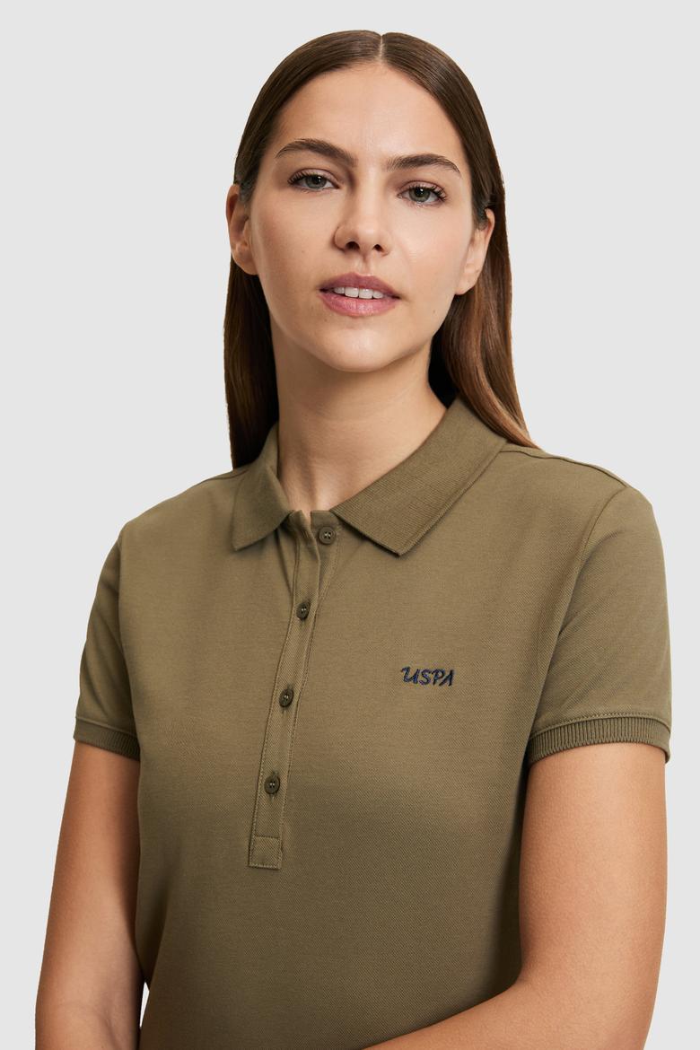 Kadın Haki Basic Tişört - 50323461076
