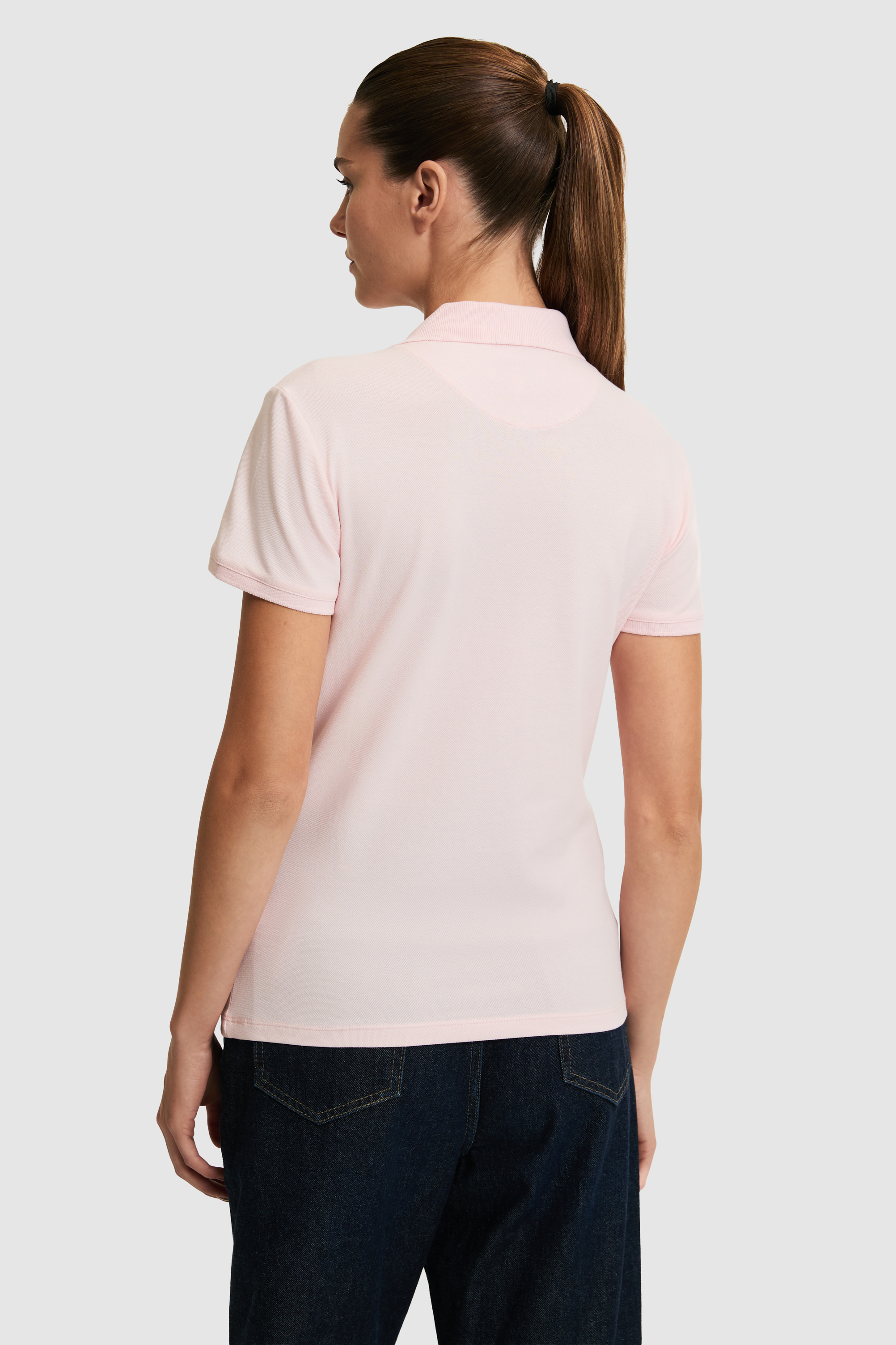 Kadın Açık Pembe Basic Tişört - 50321798132