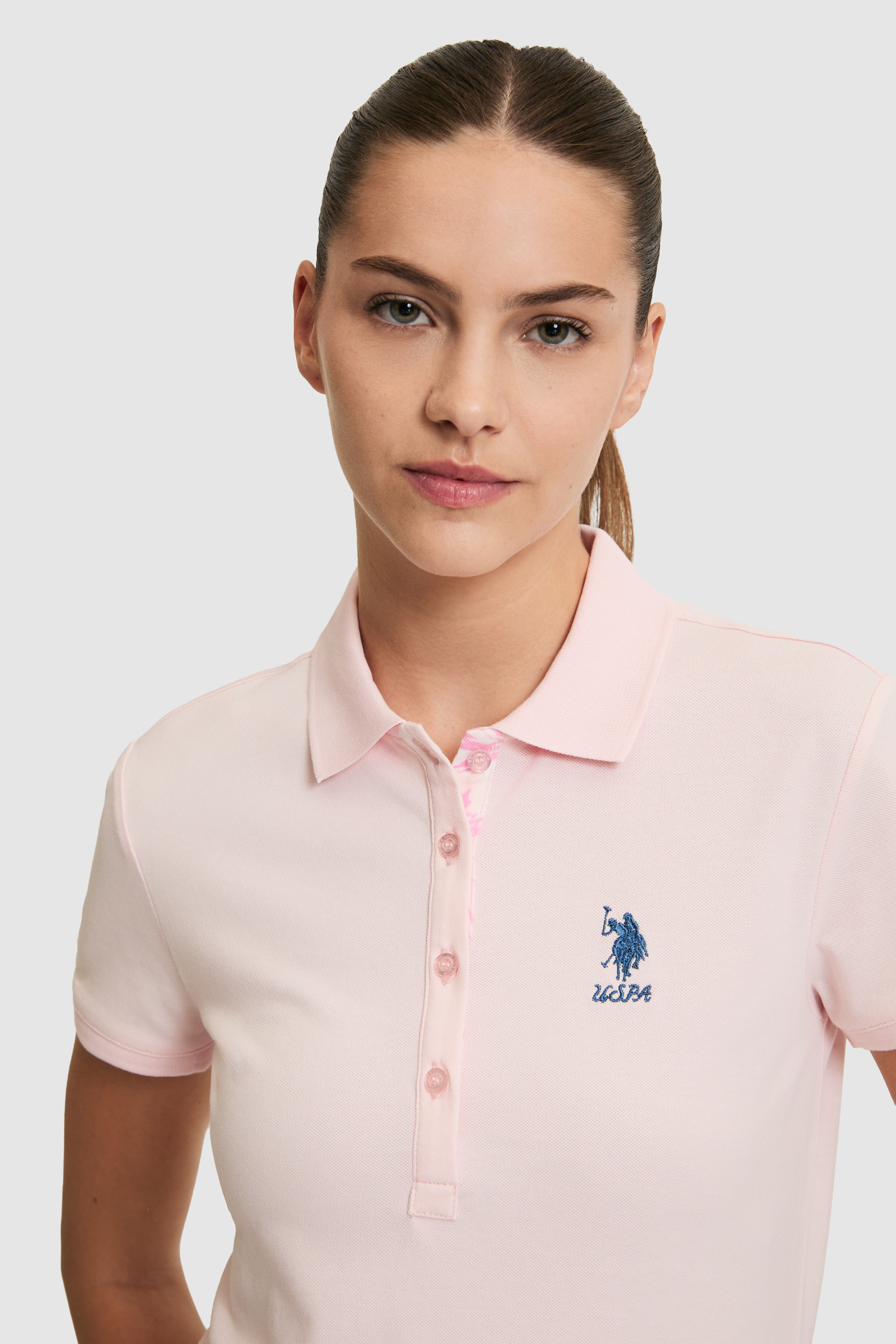 Kadın Açık Pembe Basic Tişört - 50321798132