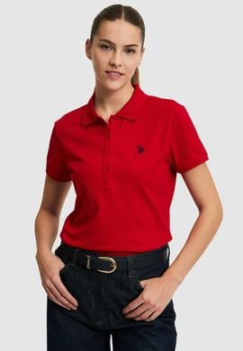 Kadın Kırmızı Basic Tişört - 50321818188