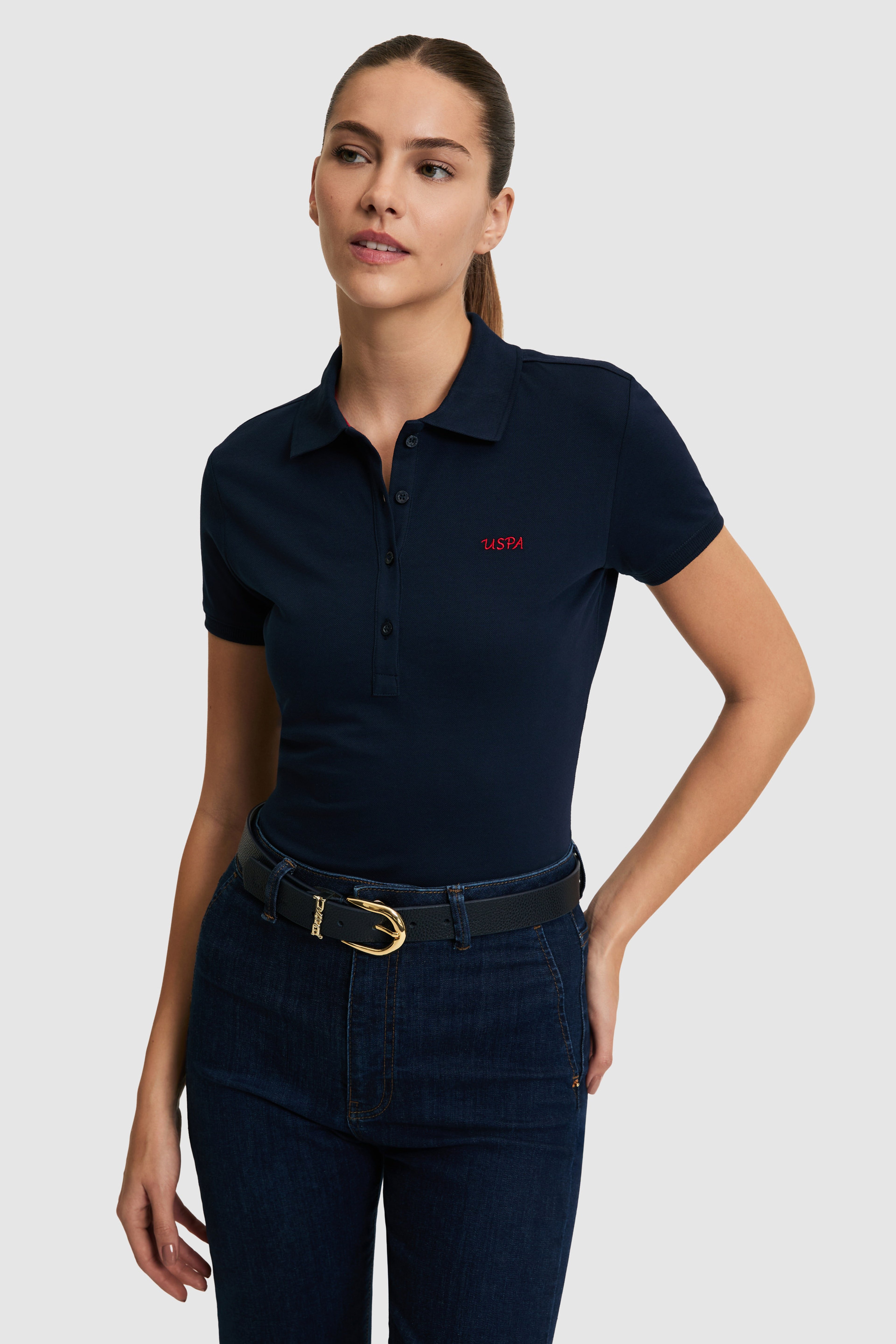 Kadın Lacivert Basic Tişört - Image 1