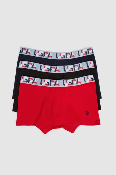 Erkek Lacivert 3'lü Boxer Takımı