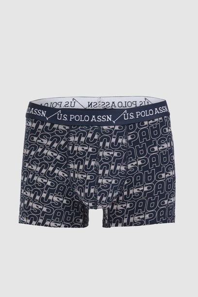 Erkek Lacivert 3'lü Boxer Takımı